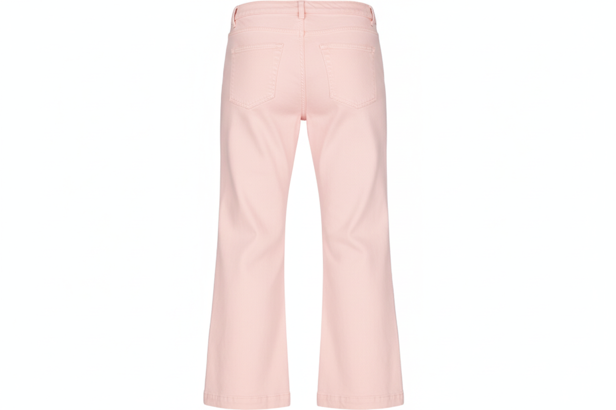 Calça Rosa Wide Leg - Costas