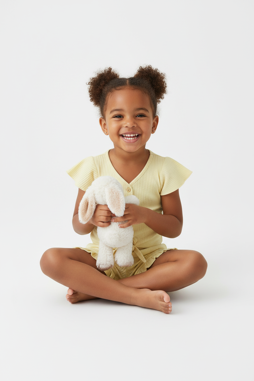 Conjunto amarelo menina - versão correta